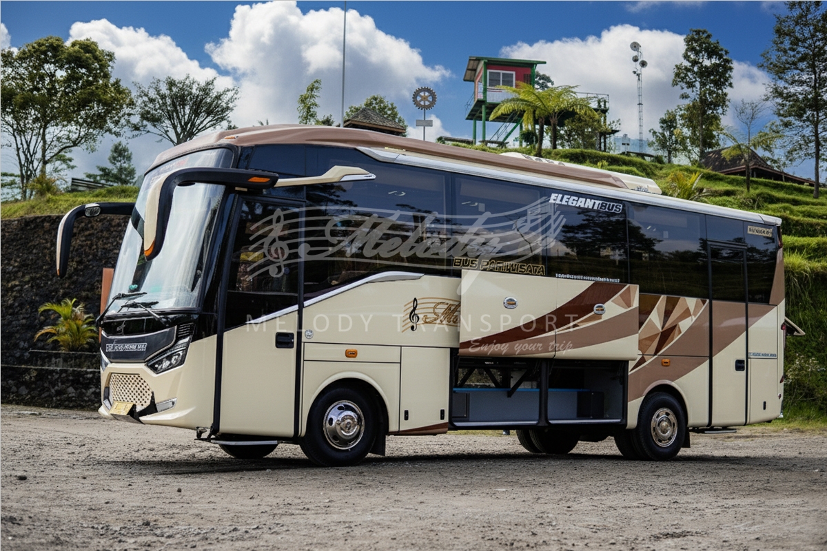 Medium Bus SR3 Ultimate Luxury 18 Seats Legrest - Nyaman & Eksklusif