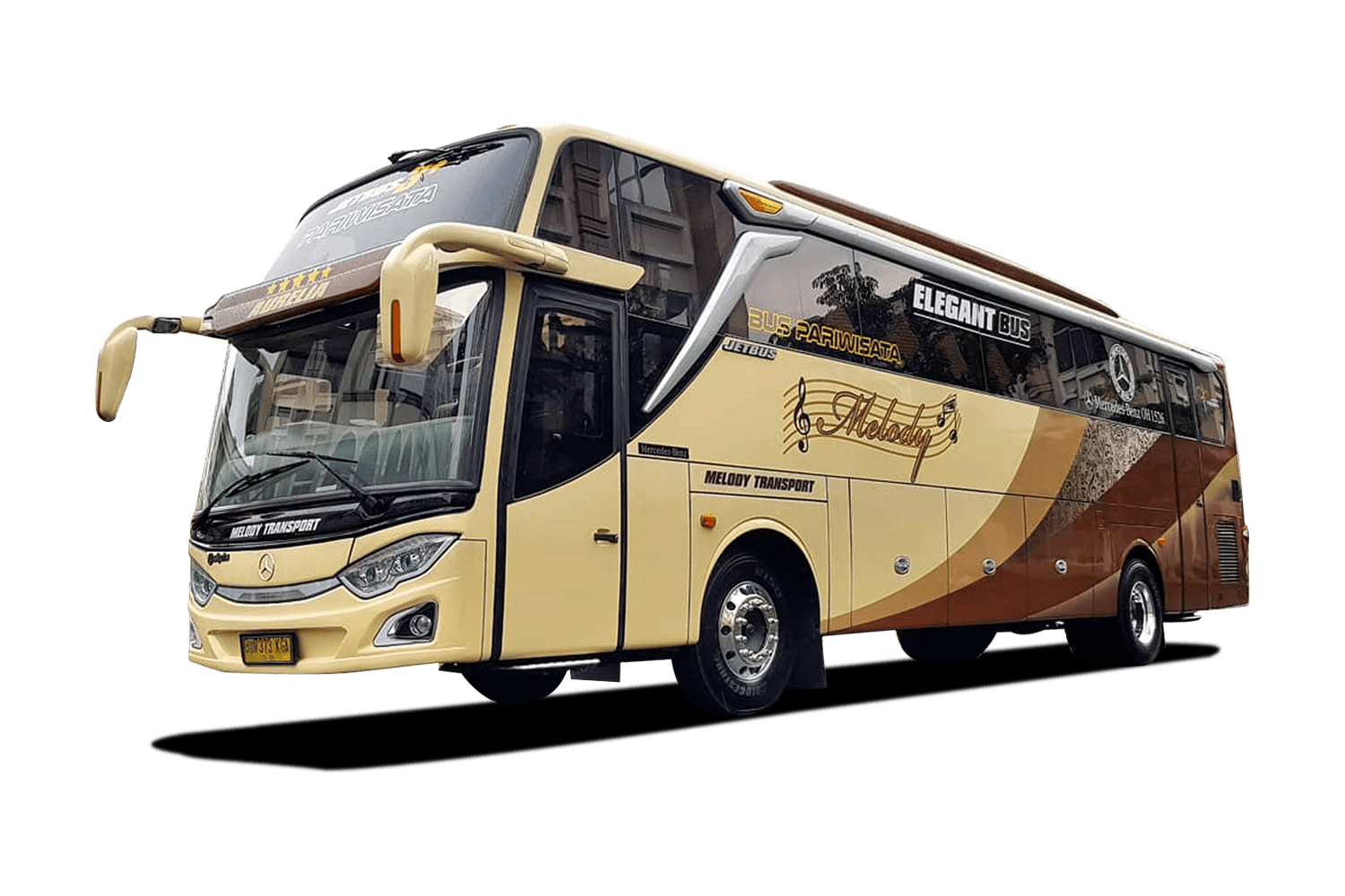 Big Bus Pariwisata Jetbus 3+ HDD - 45 Seats + Toilet + Smoking Area
