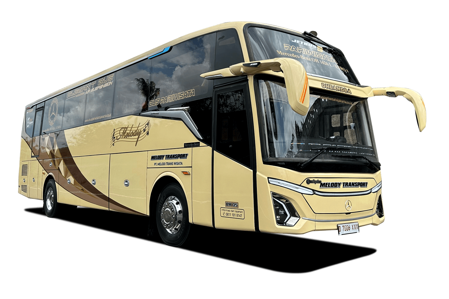 Big Bus Pariwisata Luxury Jetbus 5 MHD - 30 Seats Legrest