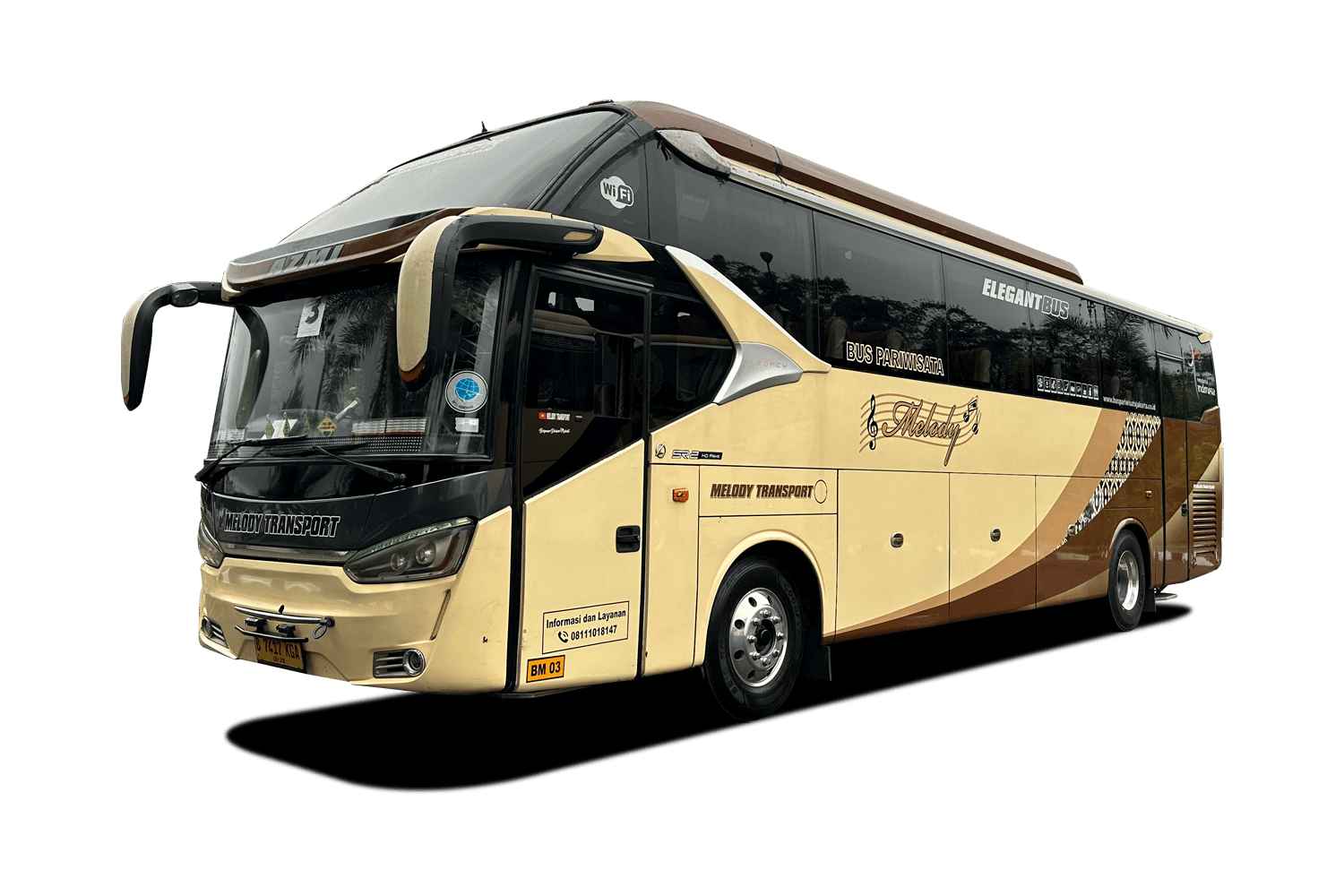Big Bus Pariwisata SR2 HD Prime - 45 Seats + Toilet + Smoking Room